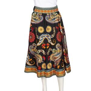 ALICE + OLIVIA Multicolor Embroidered Midi Skirt Size S